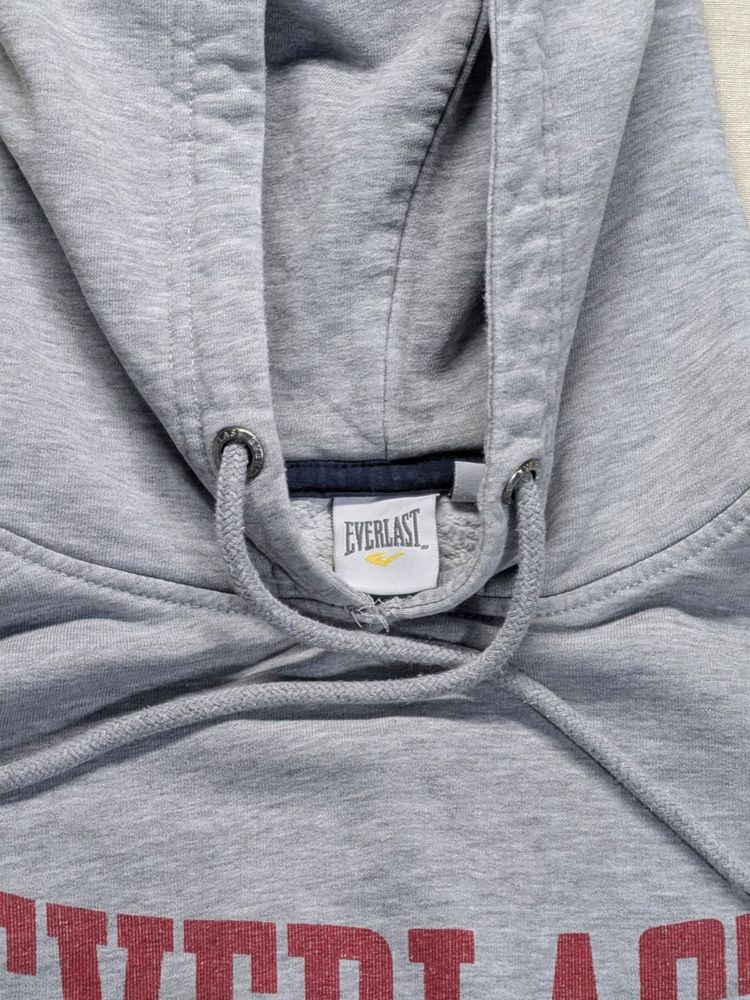 Everlast Grey Hoodie Big Logo Streetwear 3